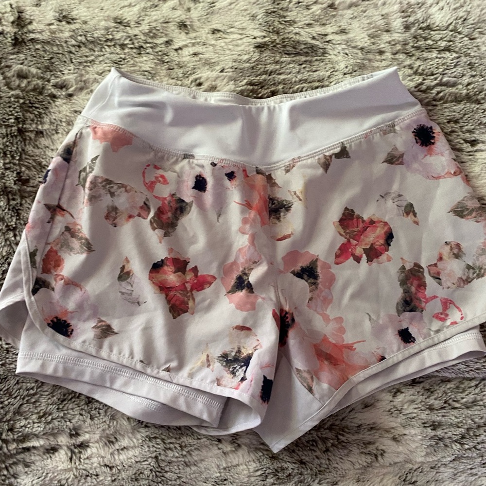 Floral athletic shorts